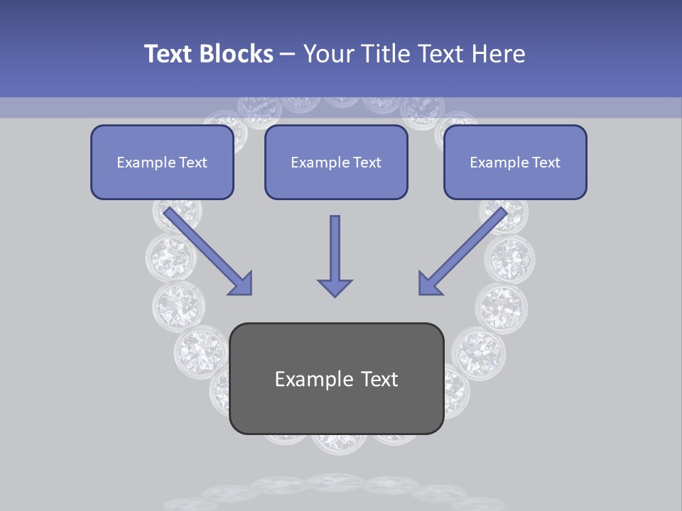 Diamond Circle Pendant PowerPoint Template