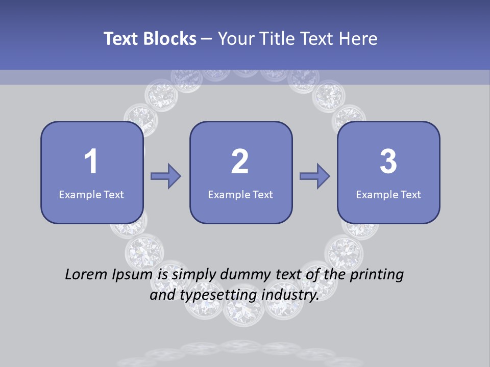 Diamond Circle Pendant PowerPoint Template
