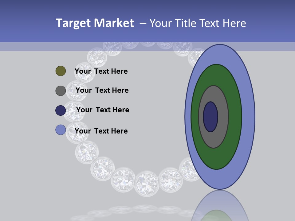Diamond Circle Pendant PowerPoint Template