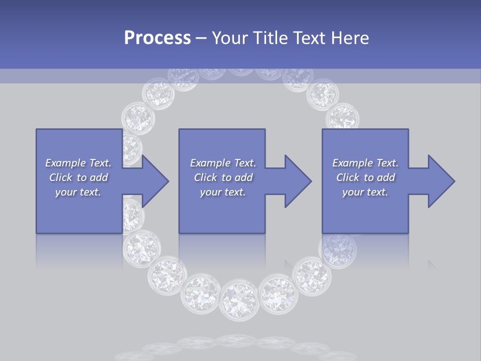 Diamond Circle Pendant PowerPoint Template