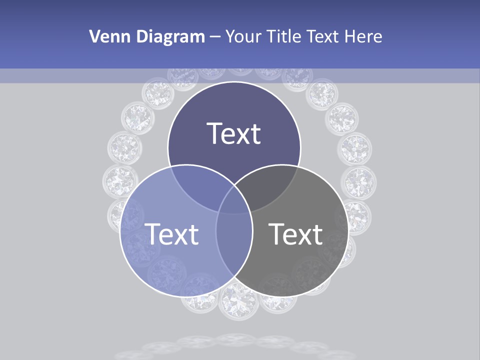 Diamond Circle Pendant PowerPoint Template