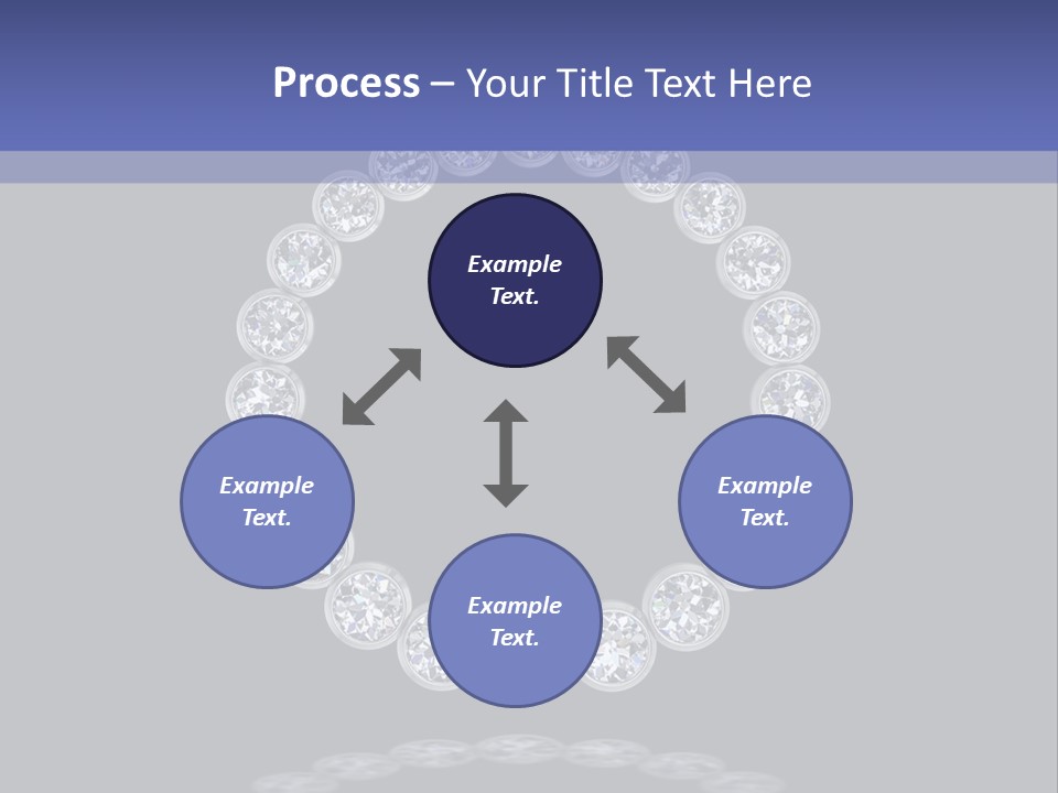 Diamond Circle Pendant PowerPoint Template