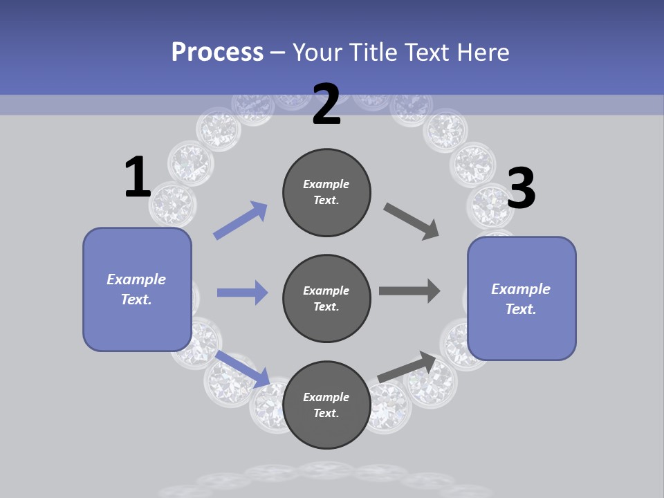 Diamond Circle Pendant PowerPoint Template