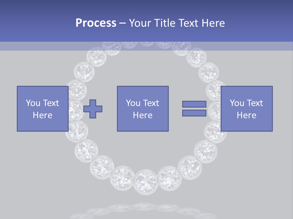 Diamond Circle Pendant PowerPoint Template