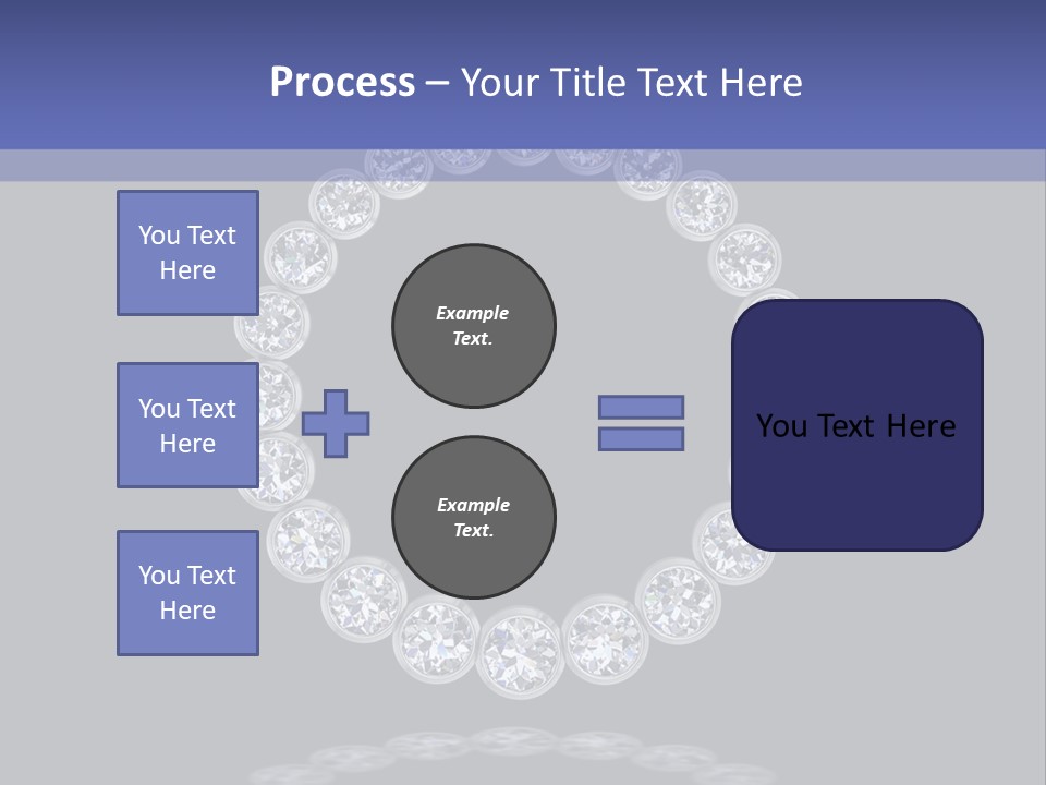 Diamond Circle Pendant PowerPoint Template