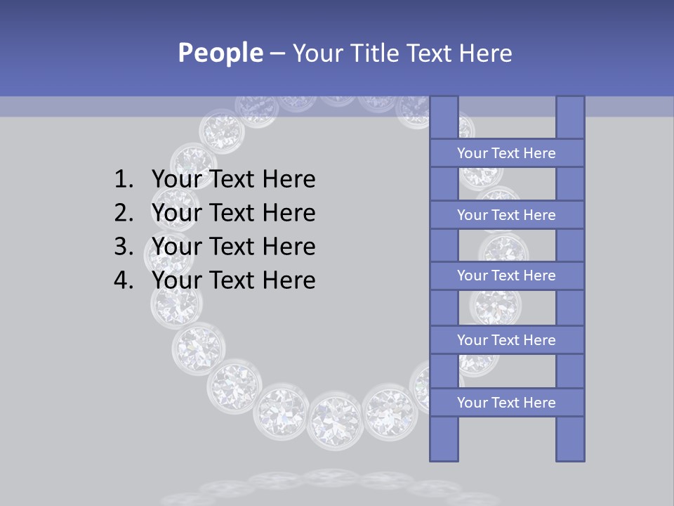 Diamond Circle Pendant PowerPoint Template