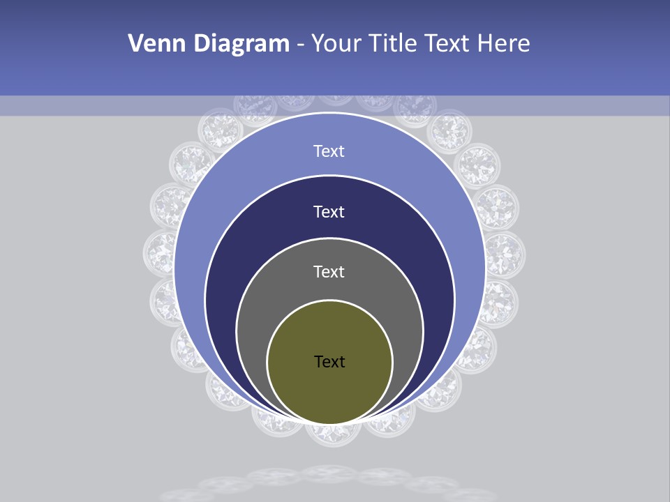 Diamond Circle Pendant PowerPoint Template