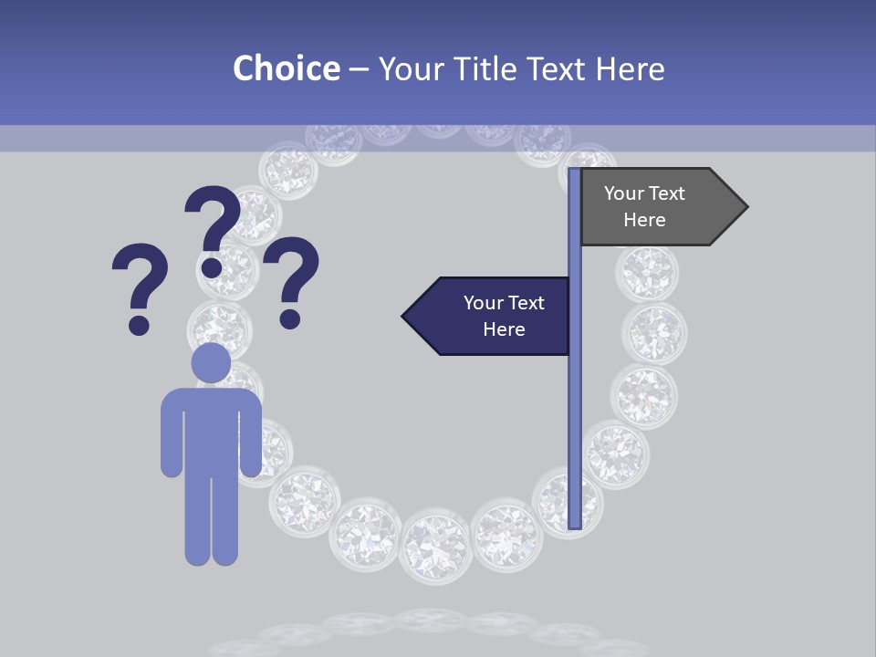 Diamond Circle Pendant PowerPoint Template