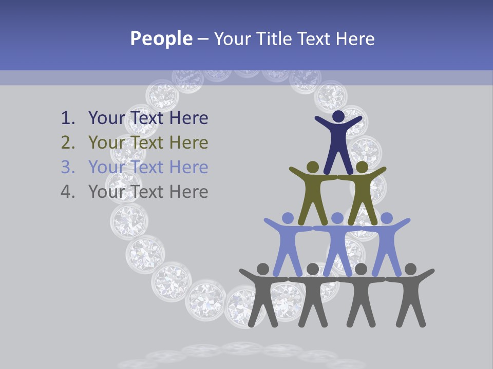 Diamond Circle Pendant PowerPoint Template