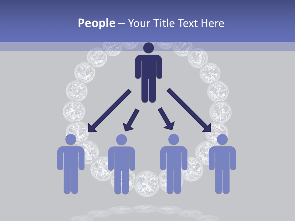 Diamond Circle Pendant PowerPoint Template