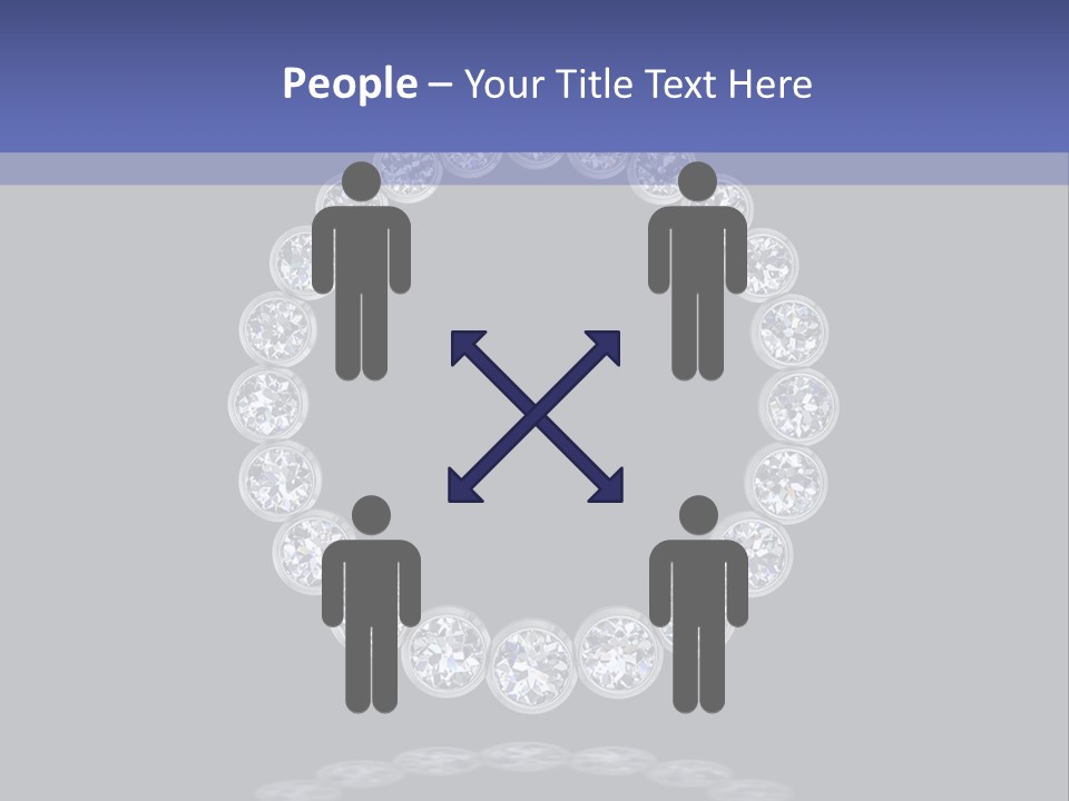 Diamond Circle Pendant PowerPoint Template