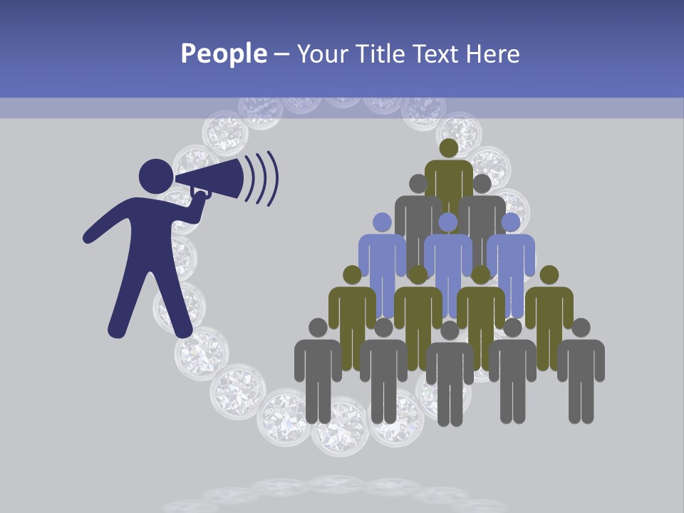 Diamond Circle Pendant PowerPoint Template