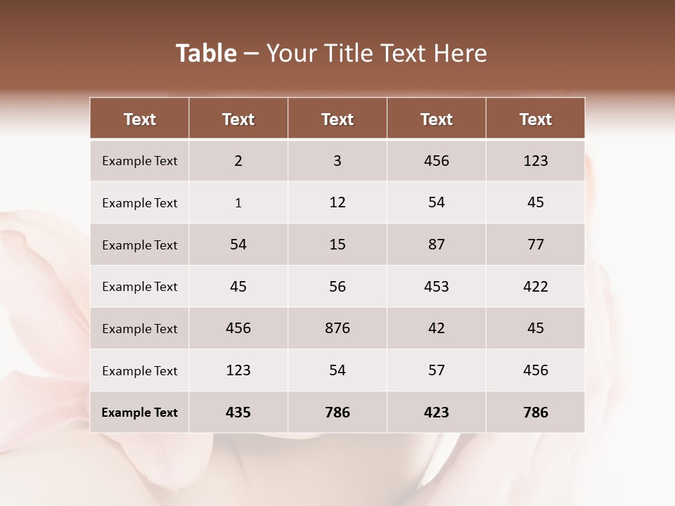 A Beautiful Woman With A Flower In Her Hand PowerPoint Template