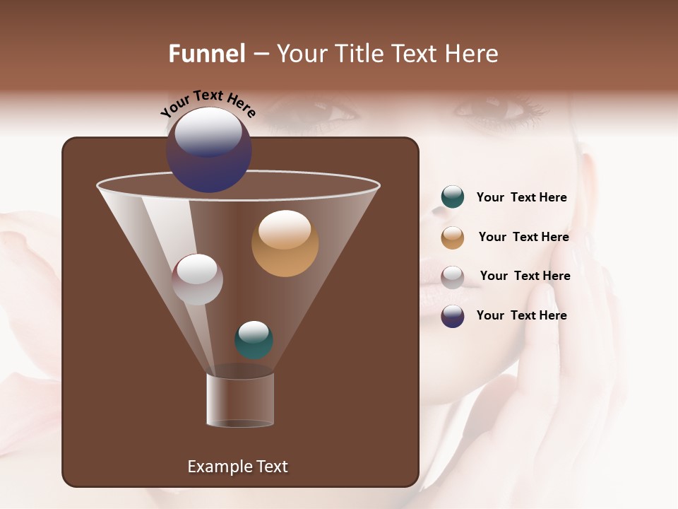 A Beautiful Woman With A Flower In Her Hand PowerPoint Template