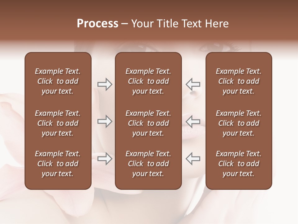 A Beautiful Woman With A Flower In Her Hand PowerPoint Template