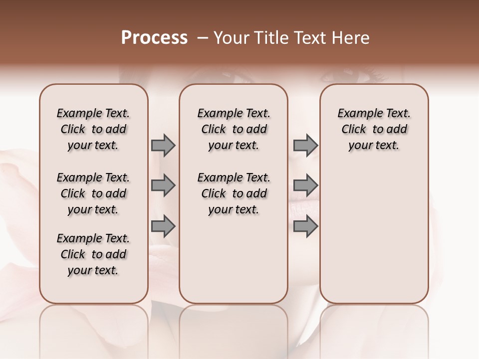 A Beautiful Woman With A Flower In Her Hand PowerPoint Template