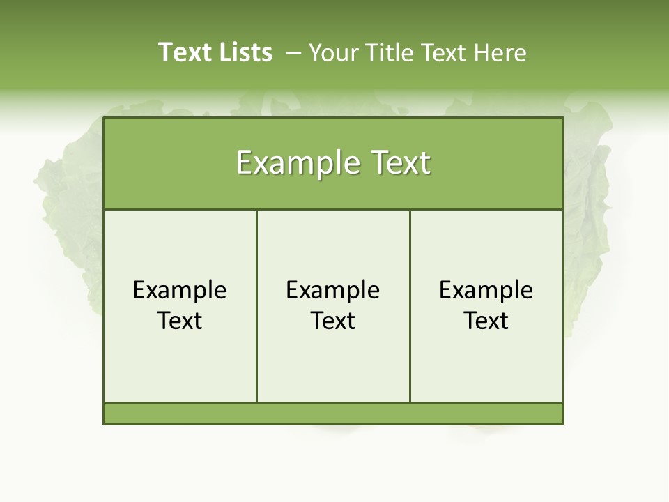 Chinese Lettuce In Isolated White Background PowerPoint Template