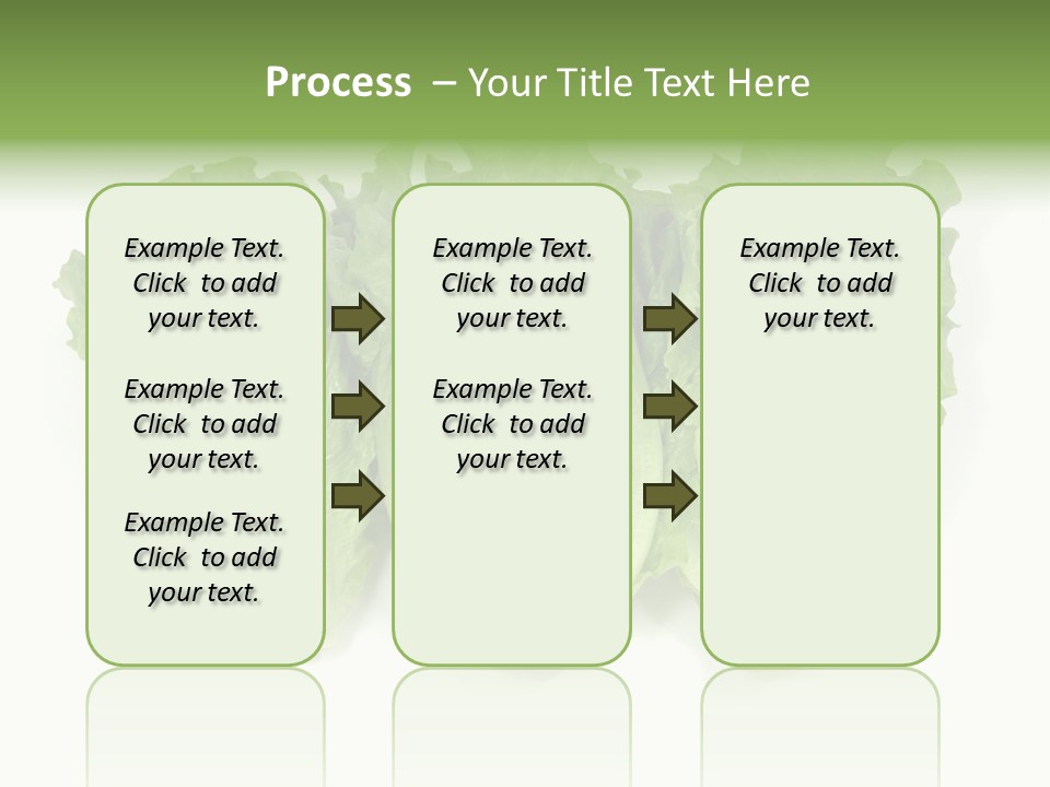 Chinese Lettuce In Isolated White Background PowerPoint Template