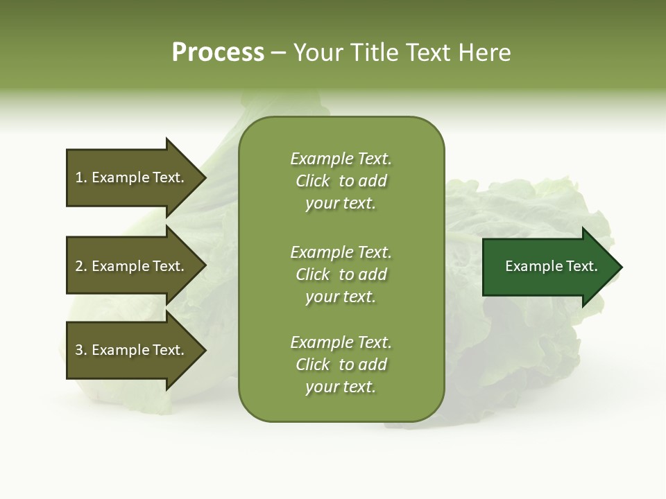 Chinese Lettuce In Isolated White Background PowerPoint Template