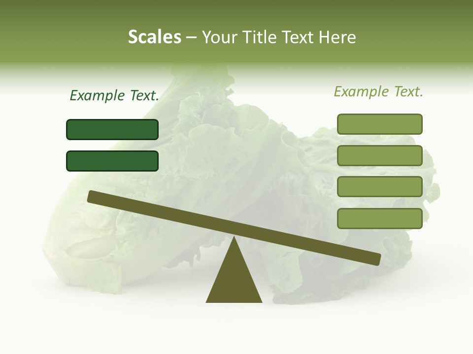 Chinese Lettuce In Isolated White Background PowerPoint Template