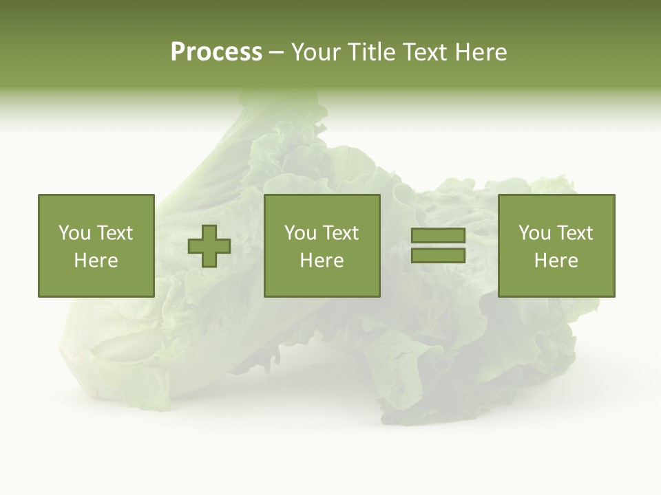 Chinese Lettuce In Isolated White Background PowerPoint Template