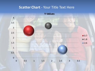 A Family Sitting In The Back Of A Car PowerPoint Template