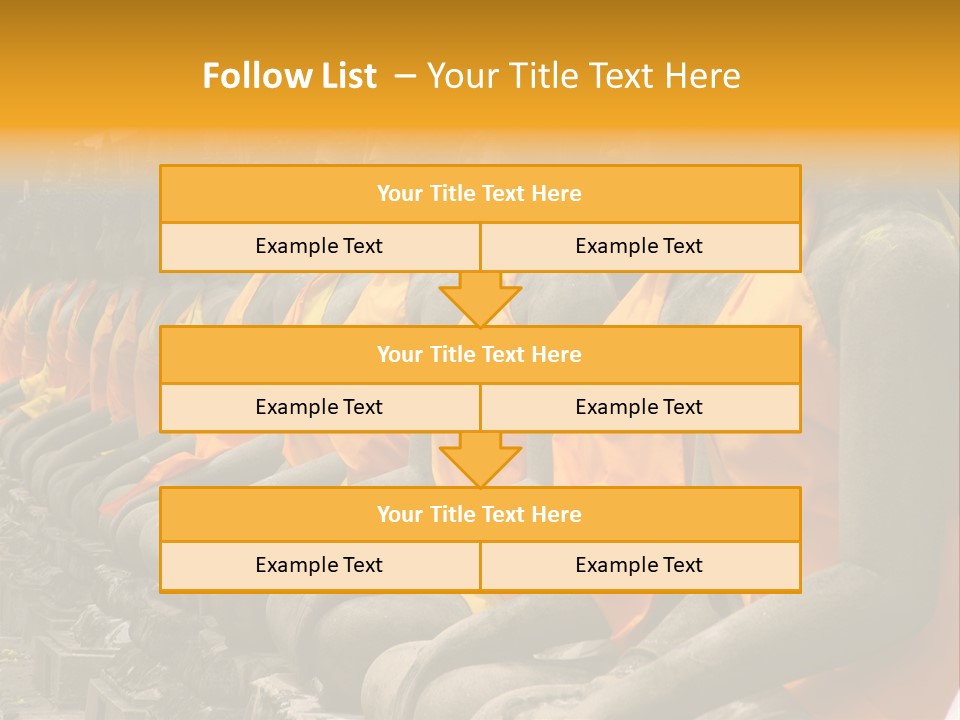 Aligned Statues Of Buddha PowerPoint Template