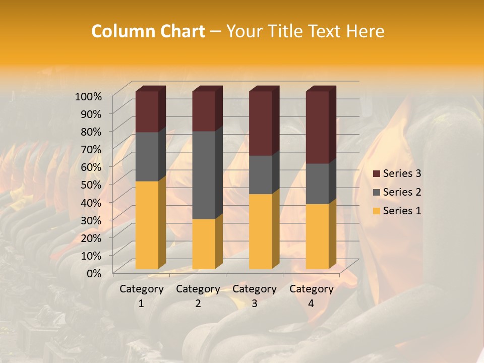 Aligned Statues Of Buddha PowerPoint Template