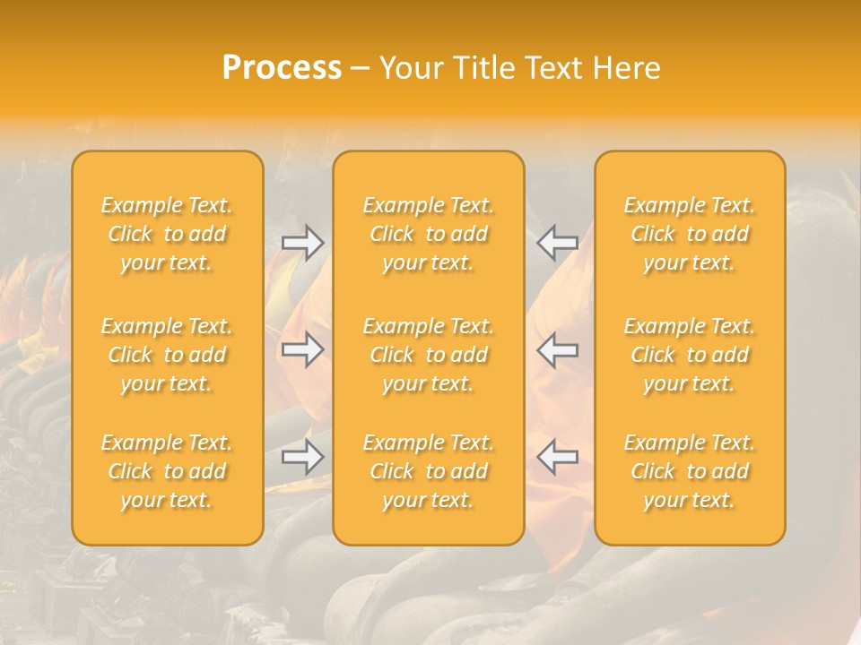 Aligned Statues Of Buddha PowerPoint Template