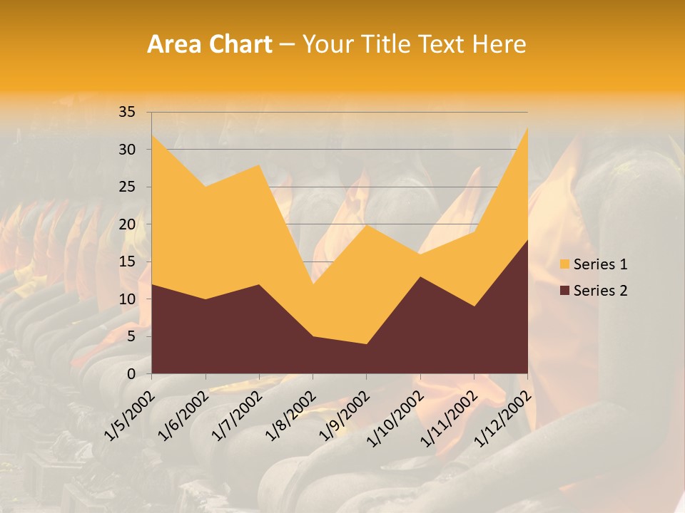 Aligned Statues Of Buddha PowerPoint Template