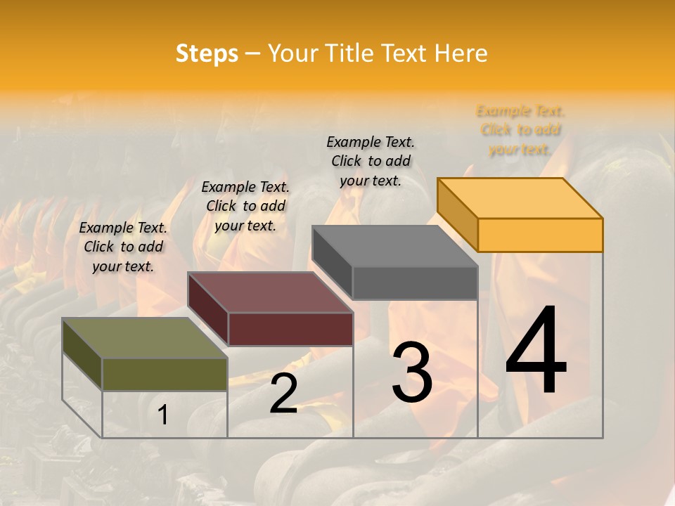 Aligned Statues Of Buddha PowerPoint Template