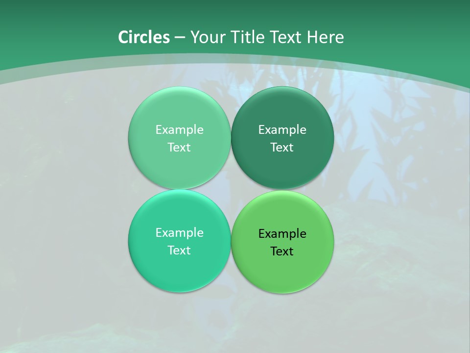 Algae Underwater PowerPoint Template