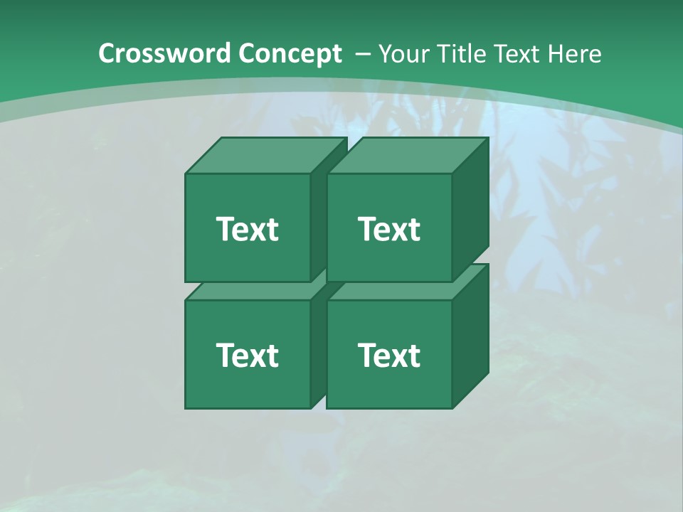 Algae Underwater PowerPoint Template