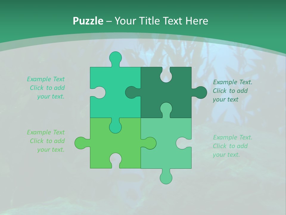 Algae Underwater PowerPoint Template