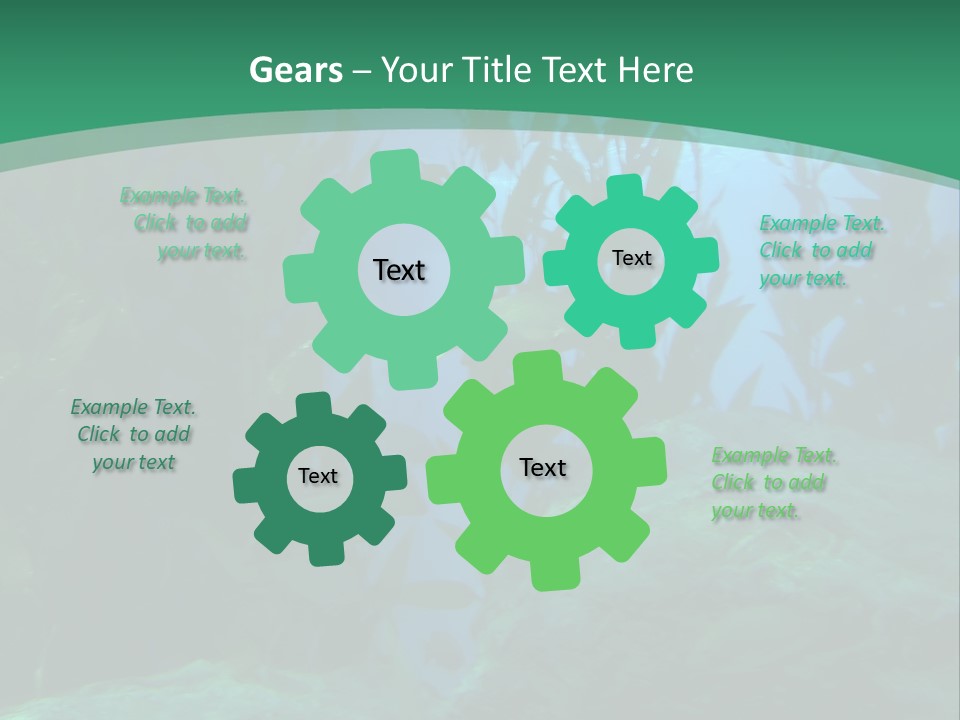 Algae Underwater PowerPoint Template