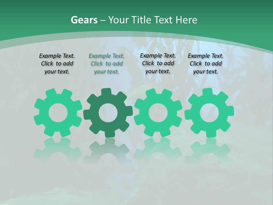 Algae Underwater PowerPoint Template