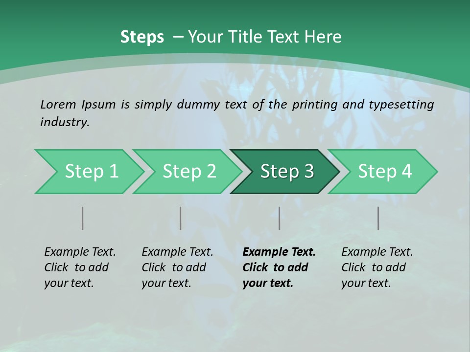 Algae Underwater PowerPoint Template