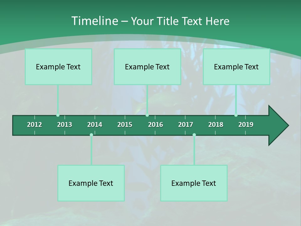 Algae Underwater PowerPoint Template