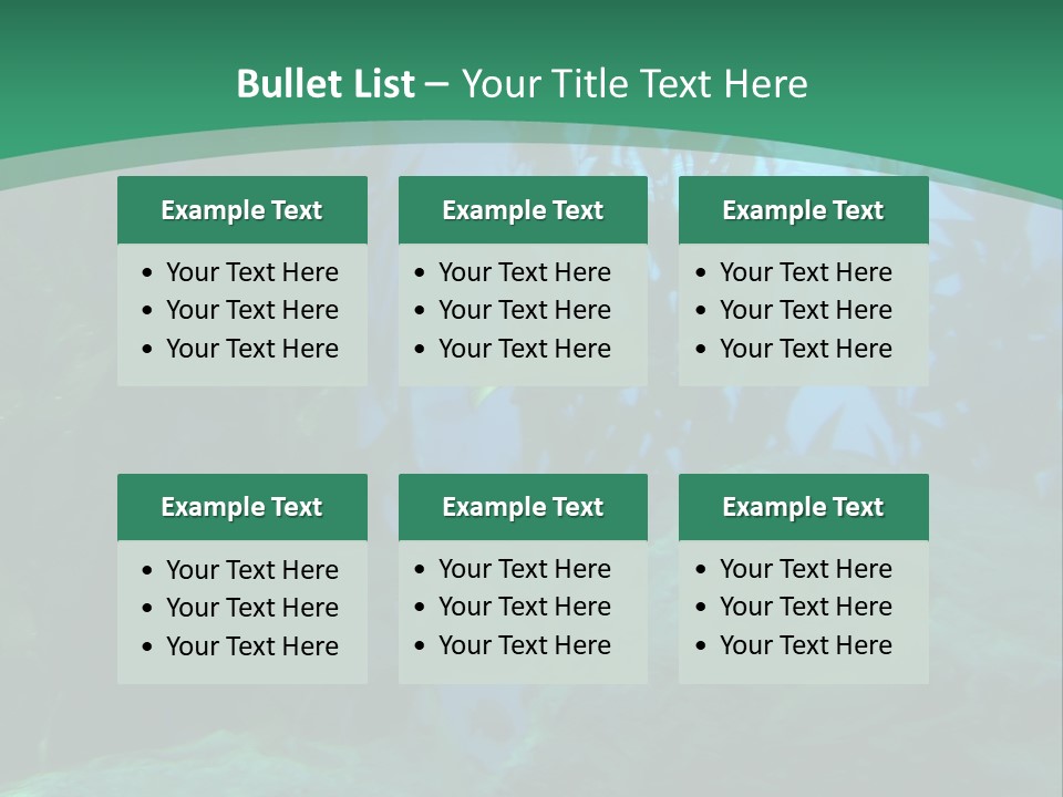 Algae Underwater PowerPoint Template