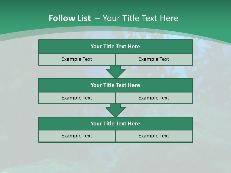 Algae Underwater PowerPoint Template