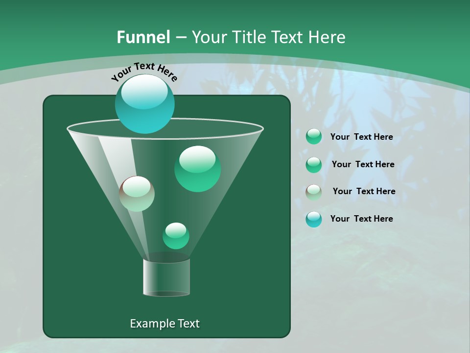 Algae Underwater PowerPoint Template