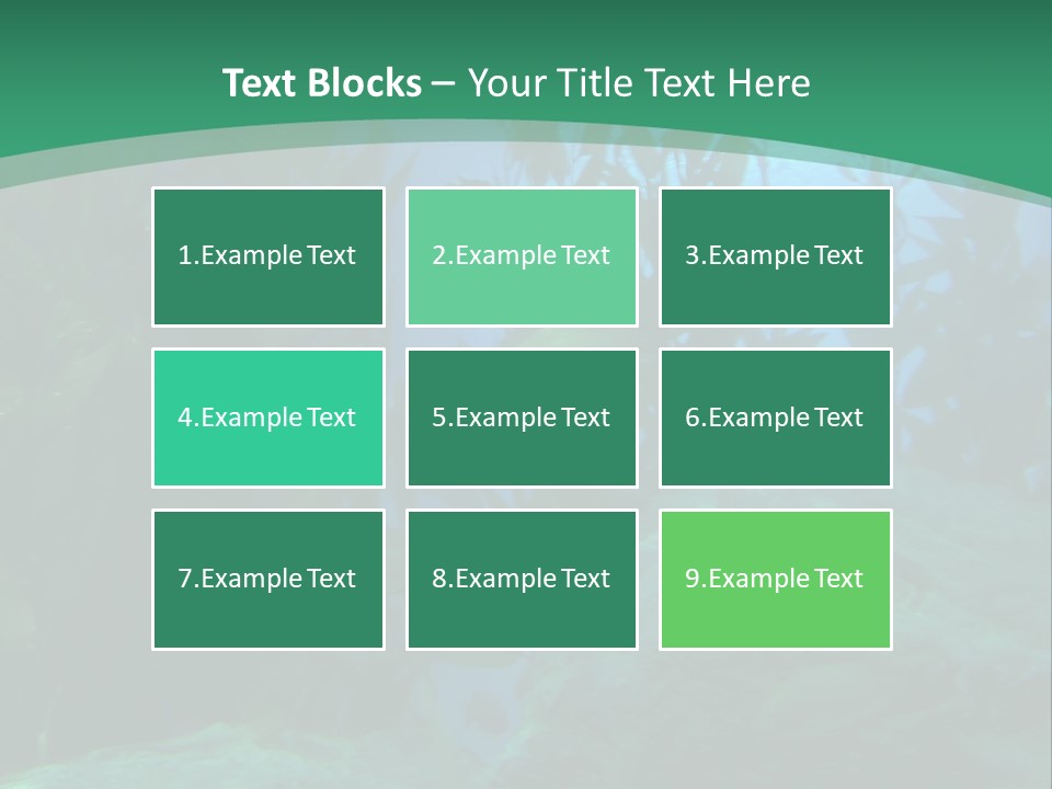 Algae Underwater PowerPoint Template