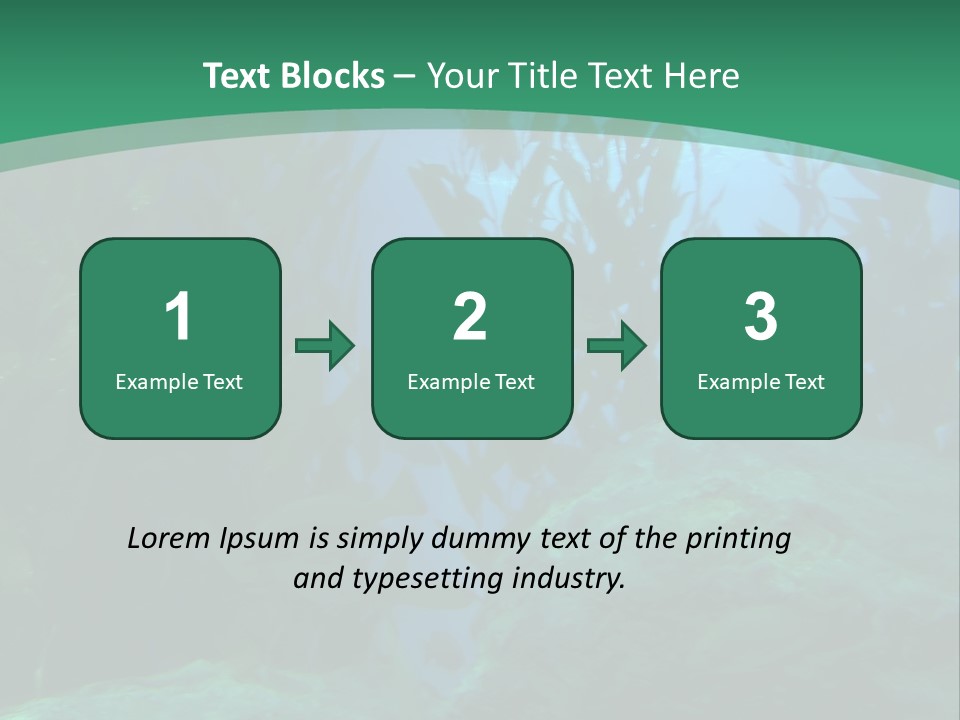 Algae Underwater PowerPoint Template