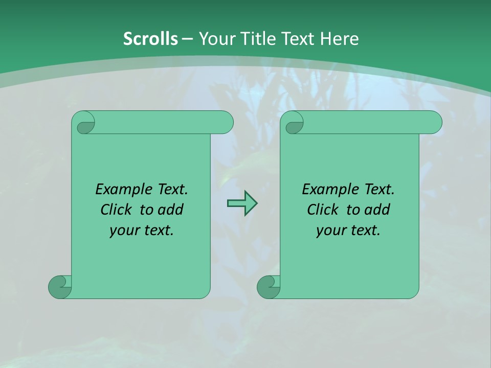 Algae Underwater PowerPoint Template