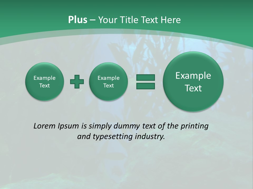 Algae Underwater PowerPoint Template