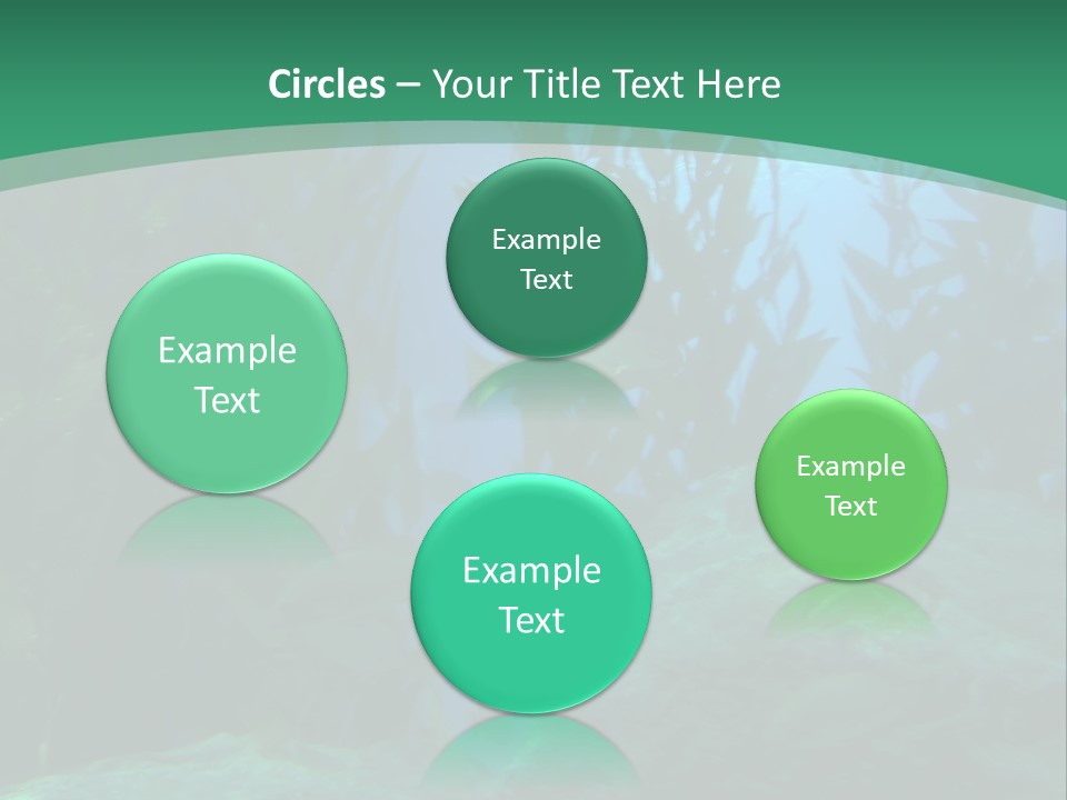 Algae Underwater PowerPoint Template
