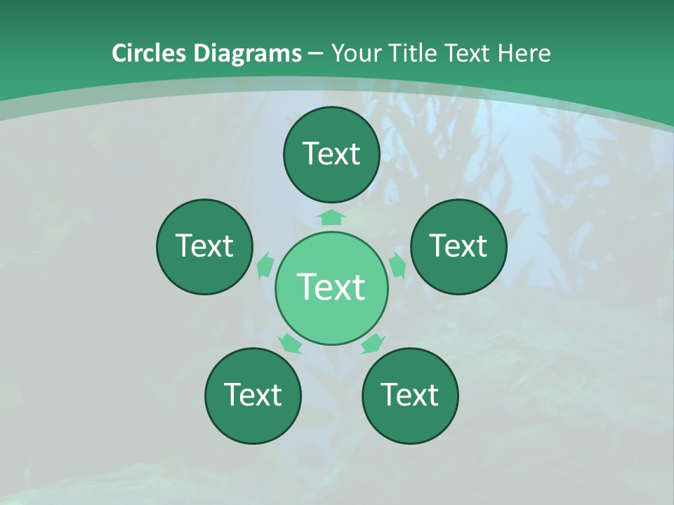 Algae Underwater PowerPoint Template