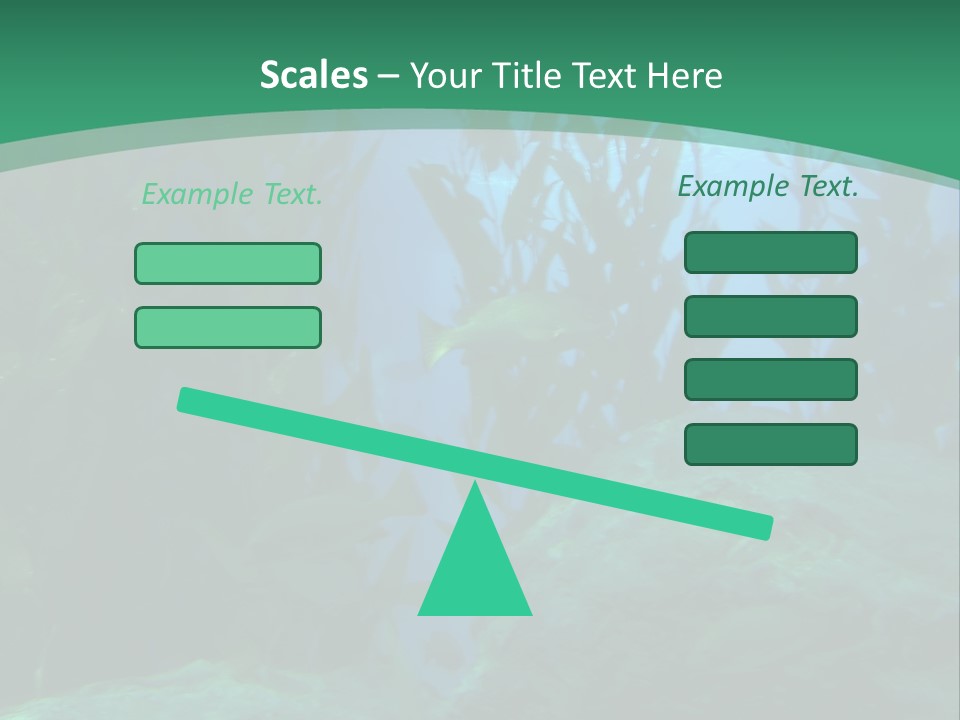 Algae Underwater PowerPoint Template