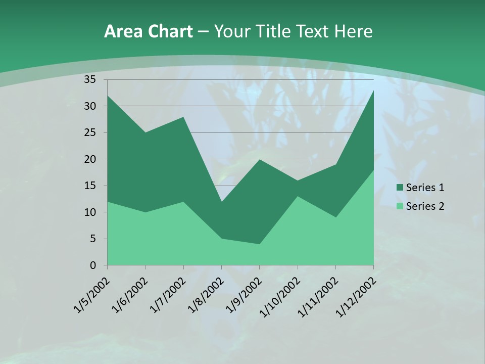Algae Underwater PowerPoint Template