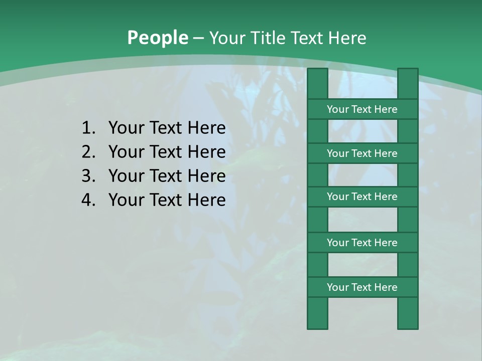 Algae Underwater PowerPoint Template